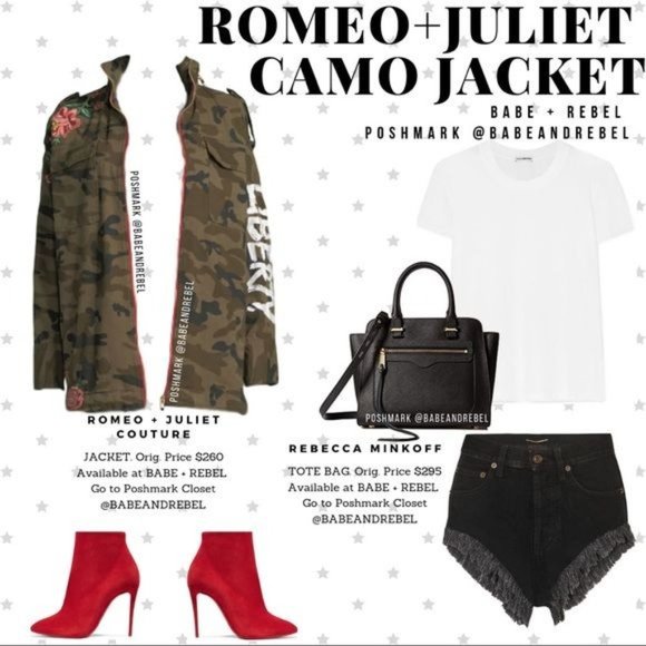 Romeo + Juliet Couture Floral Embroidered Liberty Hidden Hood Camo Jacket Small - Picture 3 of 16